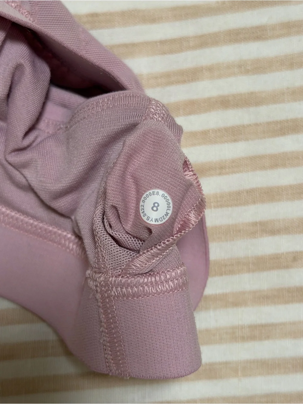 lululemon athletica Blush Pink Ruched Sports Bralette